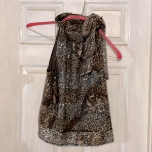 Leopard print with sequins and bow